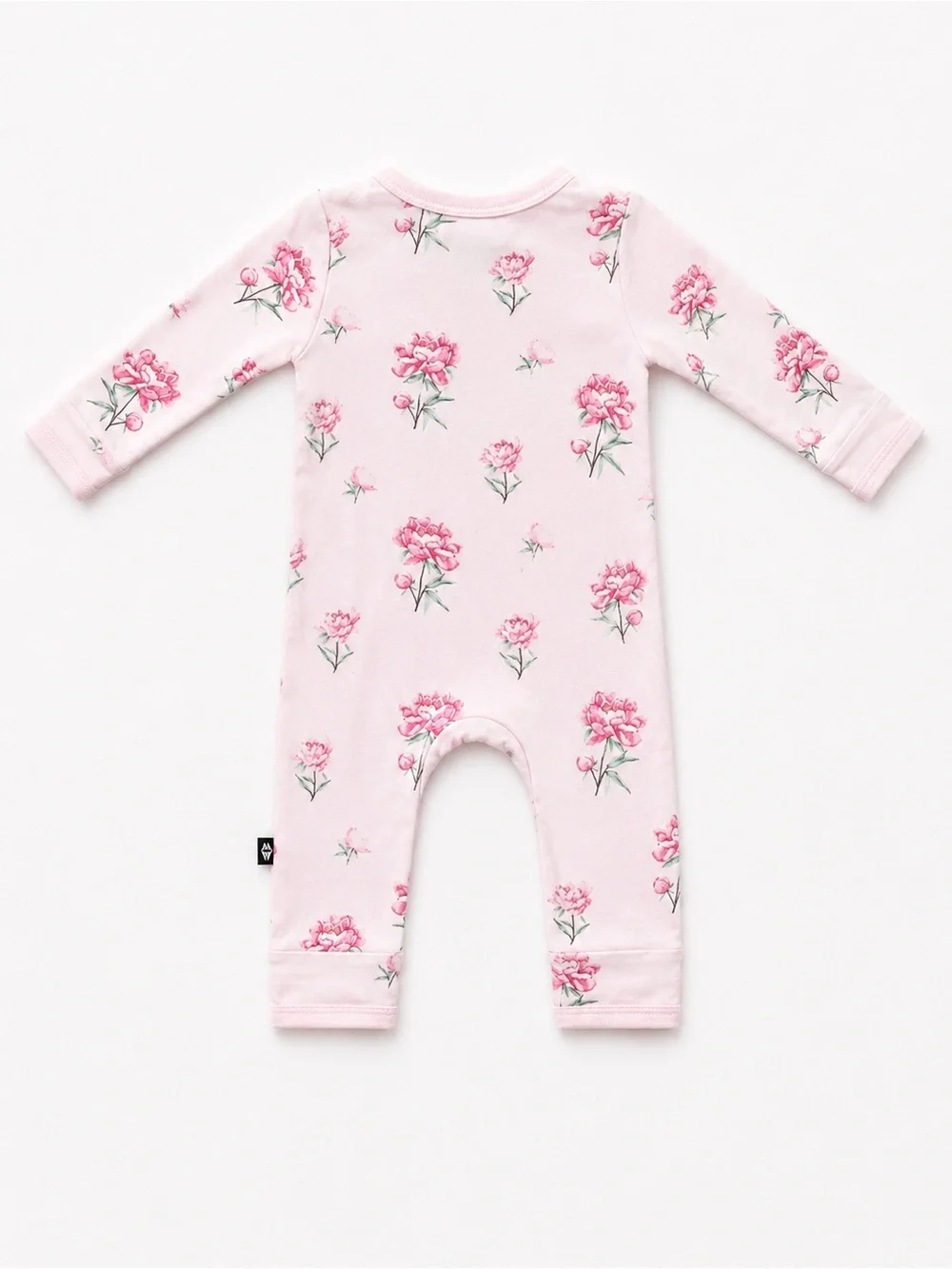 Kyte BABY Sakura Pink Peony Zip Romper 3–6 M